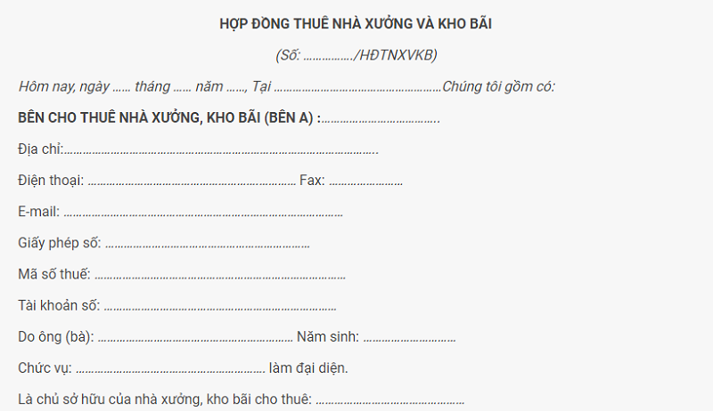 Hướng dẫn cách ghi hợp đồng