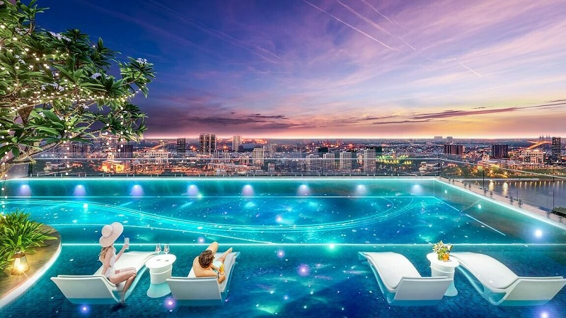 Khu bể bơi giải trí tràn bờ