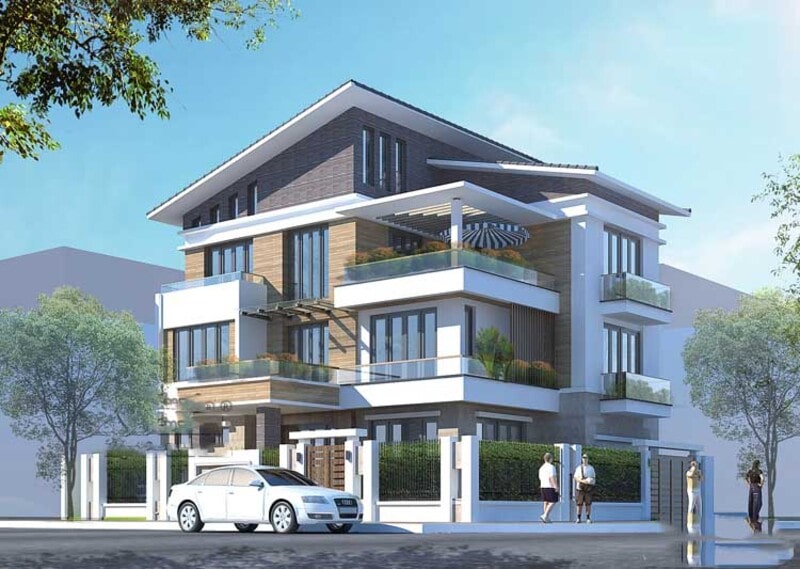 Lưu ý về cách thiết kế xây dựng mẫu biệt thự gồm 3 tầng 2 mặt tiền đẹp cho mọi nhà