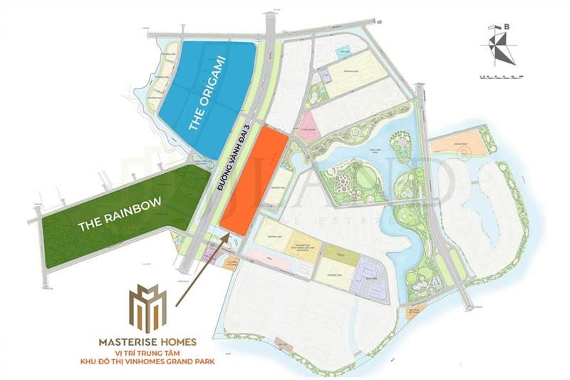 Vị trí tọa lạc chiến lược của Masteri quận 9