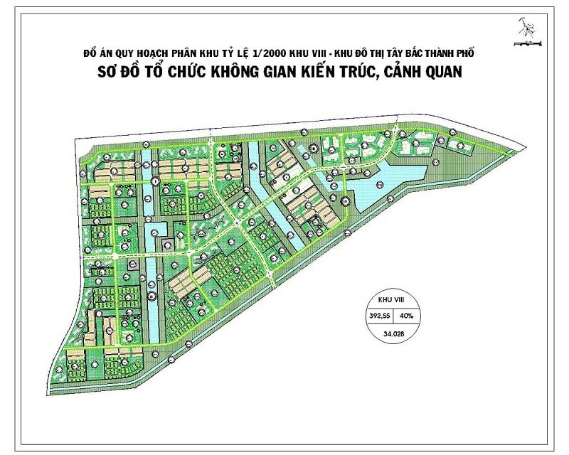 Mặt bằng chi tiết phân khu VIII dự án Vinhome Hóc Môn