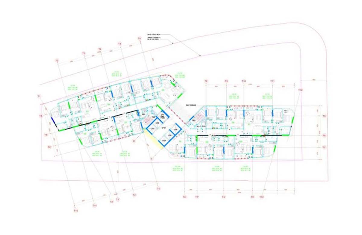 Mặt bằng chi tiết tầng 7 và tầng 23 tòa tháp Thảo Điền Green