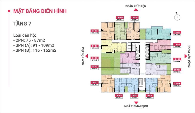 Mặt bằng tầng điển hình