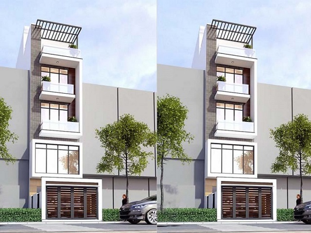Nhà 5 tầng hiện đại