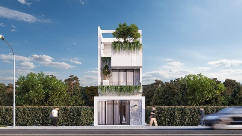 Mẫu nhà đẹp 3 tầng 6x12m với phong cách hiện đại