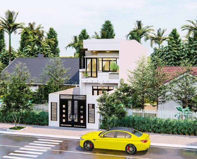 Mẫu thiết kế nhà 5x12m với 2 tầng