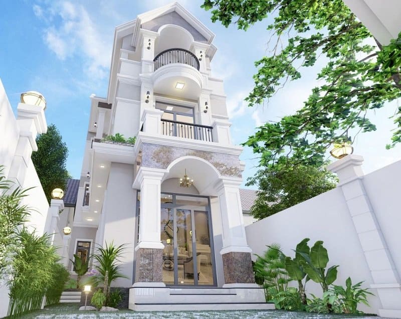 Ngôi nhà kết hợp tinh tế giữa nét cổ điển và hiện đại