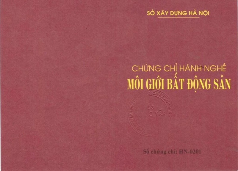 Người làm môi giới phải có chứng chỉ hành nghề