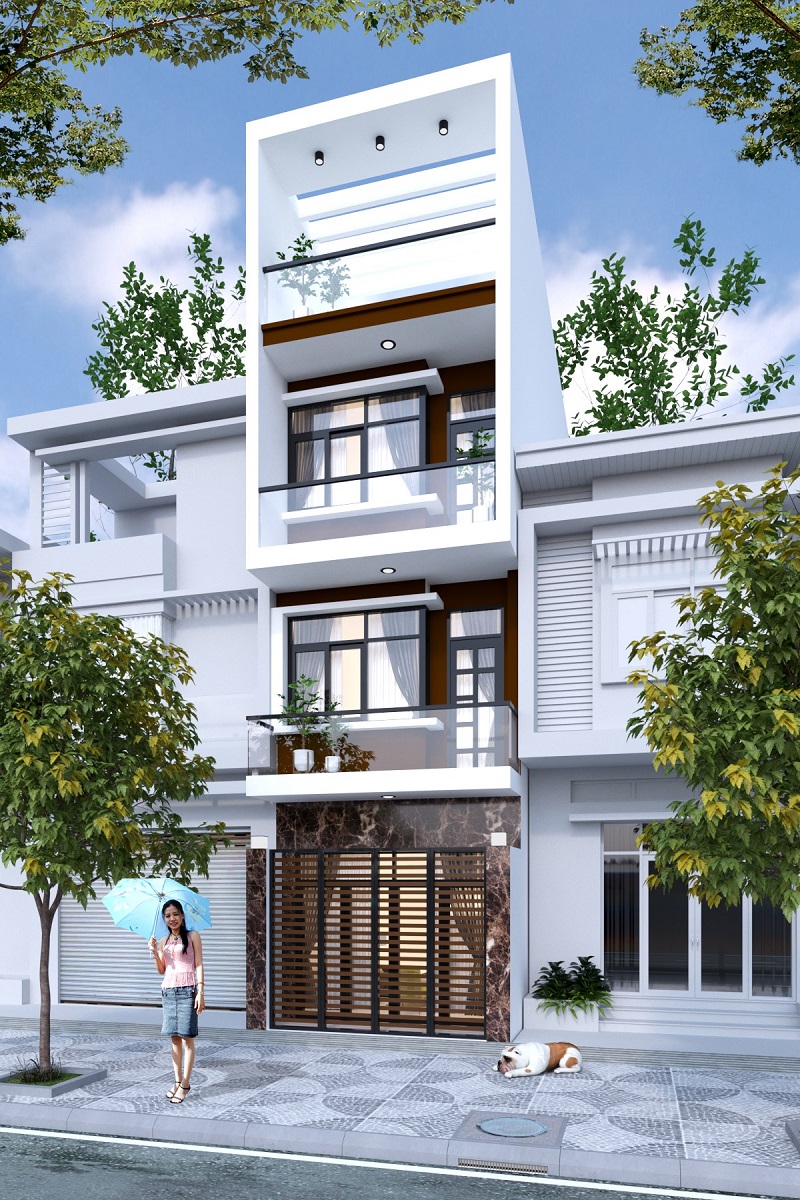 Nhà 3 tầng 1 tum luôn là lựa chọn được của nhiều gia đình nhất nhờ tính thẩm mỹ và phù hợp với nhu cầu sinh hoạt của các gia đình.