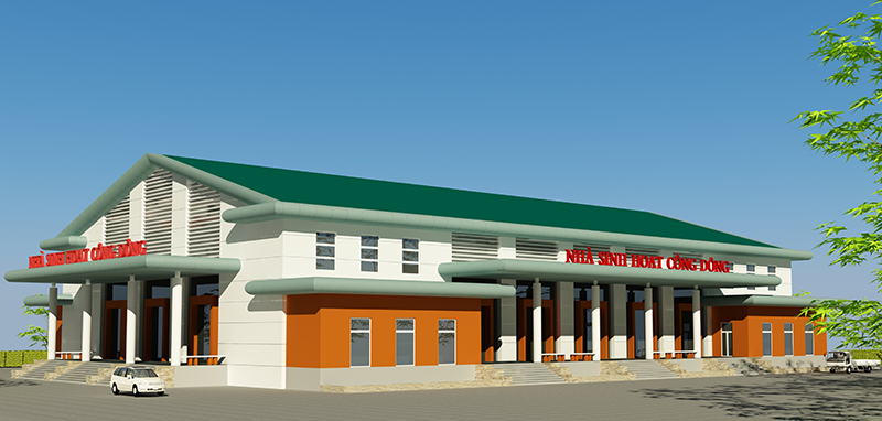 Nhà sinh hoạt cộng đồng tại nông thôn