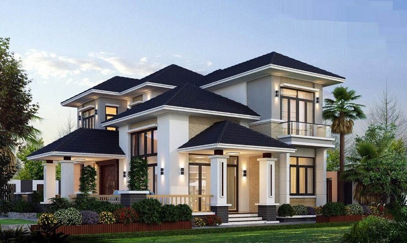 Những vấn đề cần lưu ý khi thi công biệt thự 3 tầng mái Thái