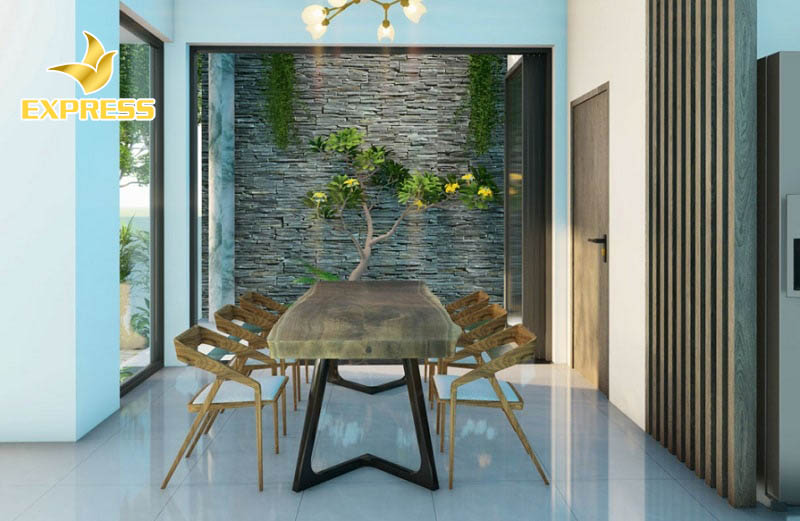 Nội thất sử dụng trang trí cho căn biệt thự đều đa phần được làm từ gỗ