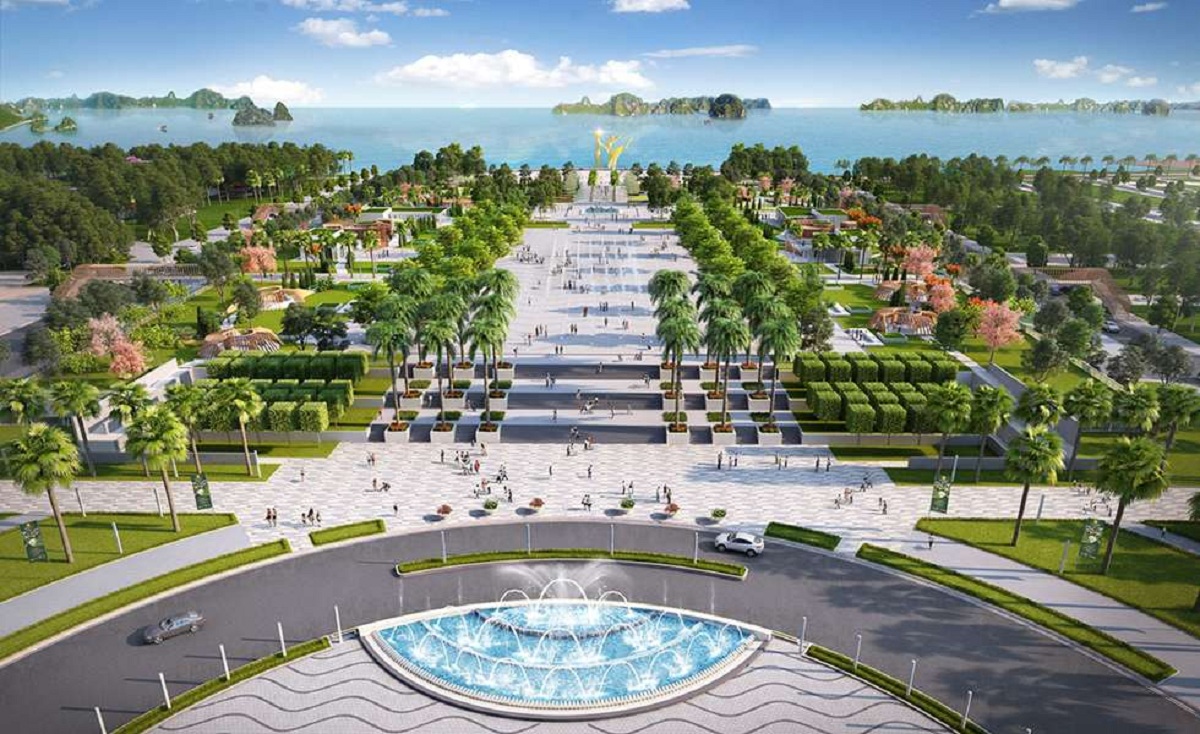 Phối cảnh cụ thể phân khu Sông Đơ và quảng trường biển