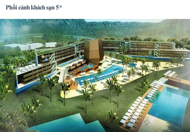 Phối cảnh khu khách sạn 5 sao dự án