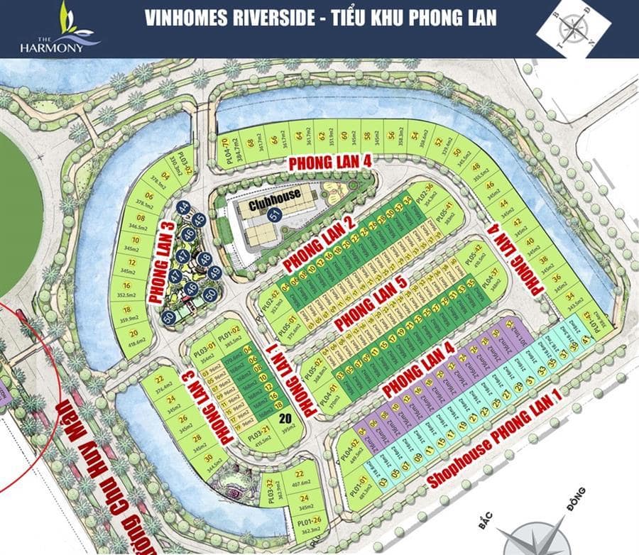 phân khu phong lan vinhomes riverside the harmony