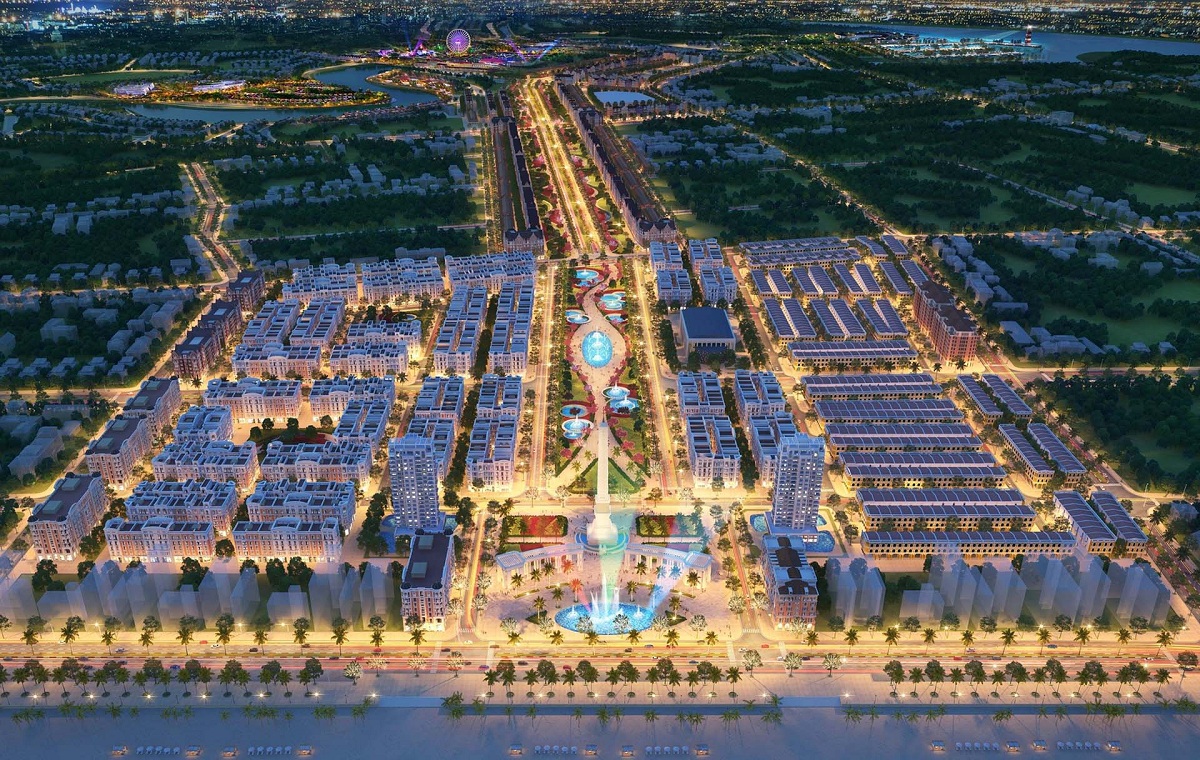 Quảng trường biển trung tâm mang đến sự nhộn nhịp và sống động cho dự án