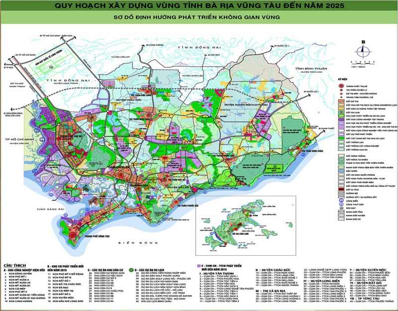 Quy hoạch xây dựng tỉnh Bà Rịa Vũng Tàu