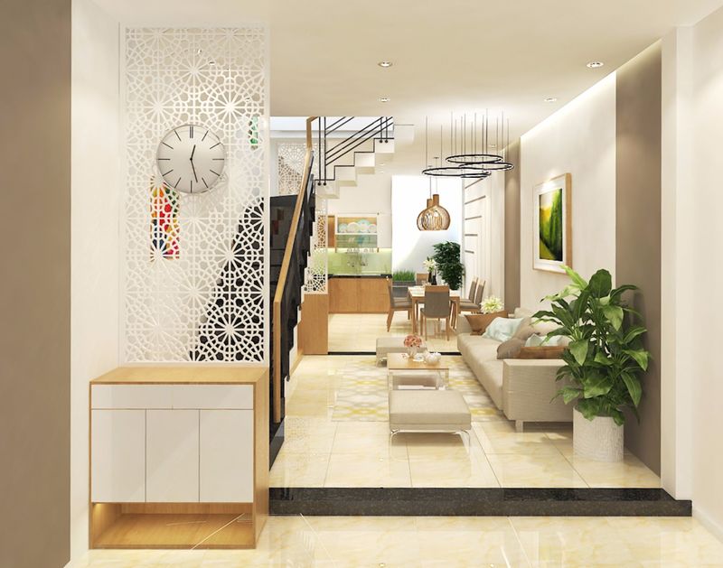 Sử dụng gam màu trắng tạo không gian mở rộng cho ngôi nhà bạn