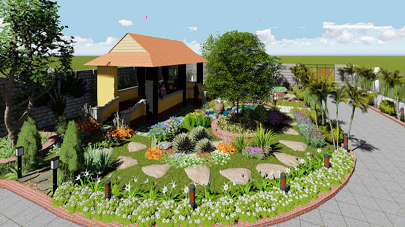 Thiết kế cảnh quan trông sinh động và cuốn hút