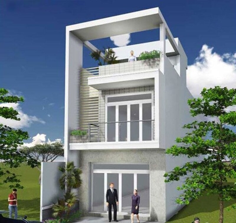 Thiết kế giếng trời giúp nhà luôn nhận được ánh sáng và thông thoáng
