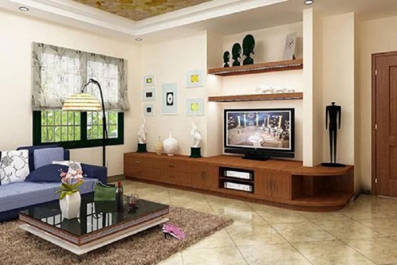 Thiết kế kệ tivi đẹp đơn giản