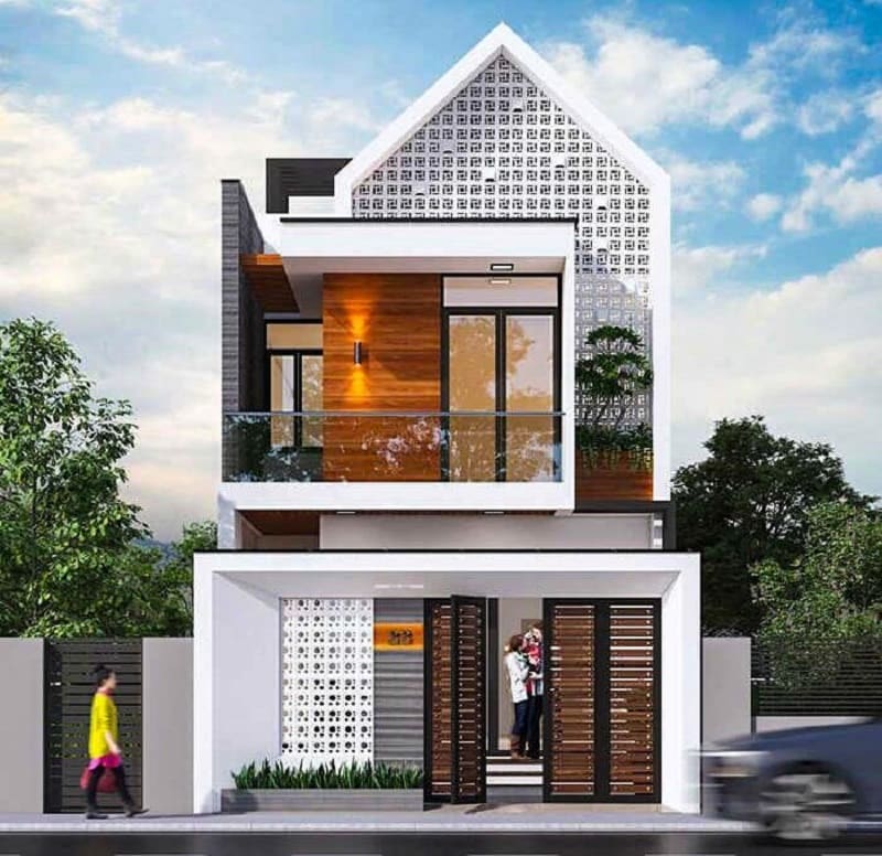 Thiết kế mẫu nhà tầng lệch