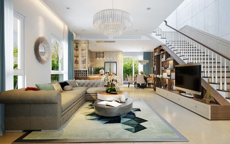 Thiết kế xây dựng biệt thự tạo không gian thoáng đãng cho ngôi nhà