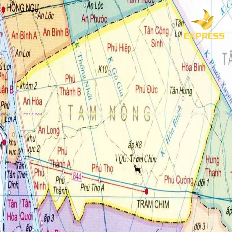 Thông tin cơ bản về huyện Tam Nông tỉnh Đồng Tháp