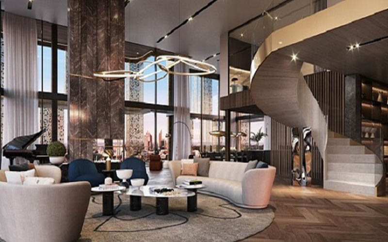 Toàn bộ căn hộ penthouse đều toát lên sự đẳng cấp riêng biệt