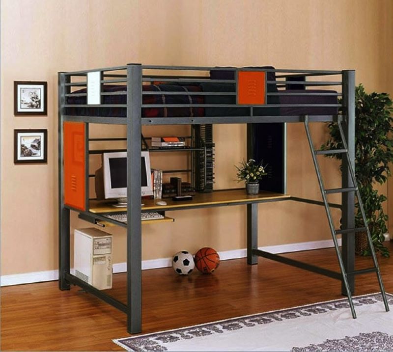 Tối ưu hóa không gian với giường tầng kết hợp bàn học