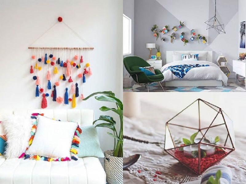 Trang trí bằng đồ handmade