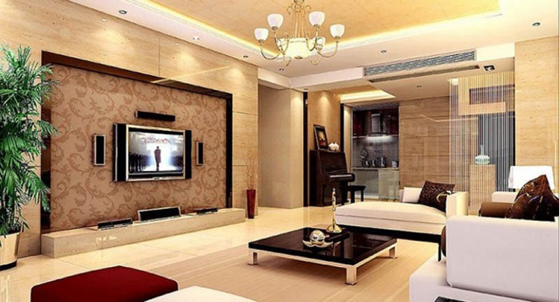 Trang trí phòng khách hiện đại 