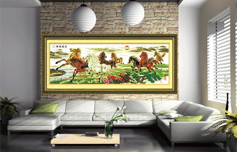 Treo tranh không chỉ mang lại thẩm mỹ mà hợp tuổi sẽ mang đến hạnh phúc cho gia đình