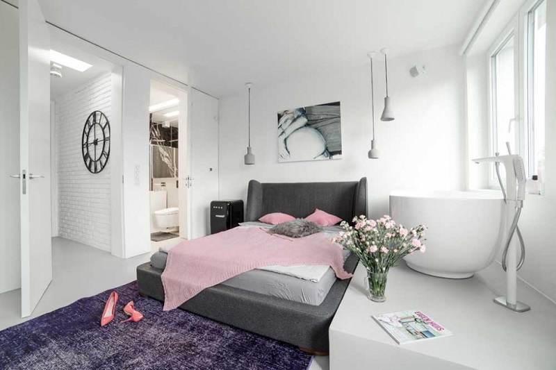 Ưu điểm của việc thiết kế nhà vệ sinh trong phòng ngủ