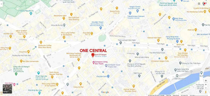 Vị trí Dự án căn hộ One Central