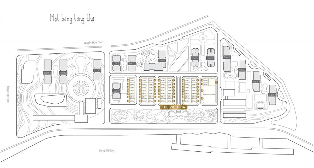 biệt thự victoria vinhomes golden river bason