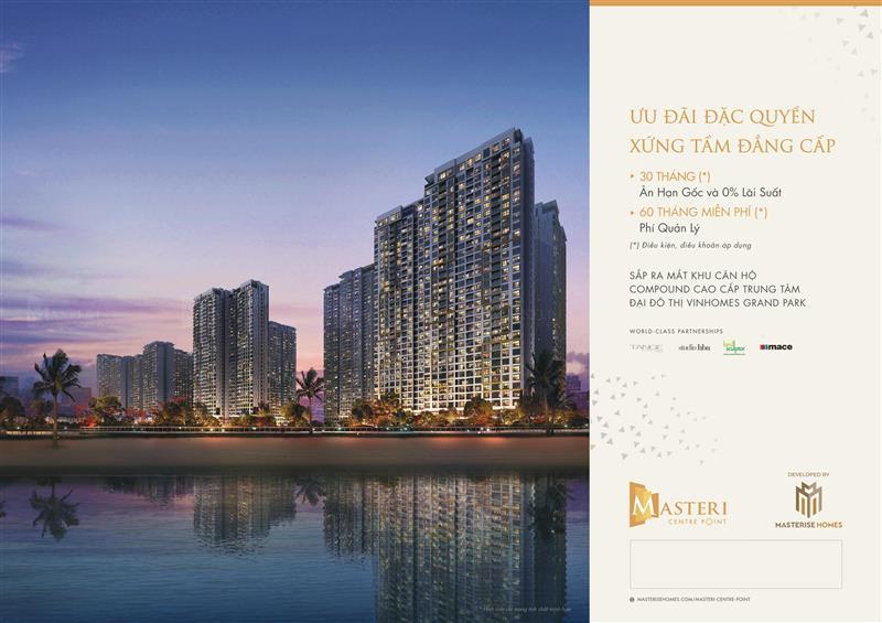 Ưu đãi đặc quyền dành cho khách hàng dự án Masteri Quận 9