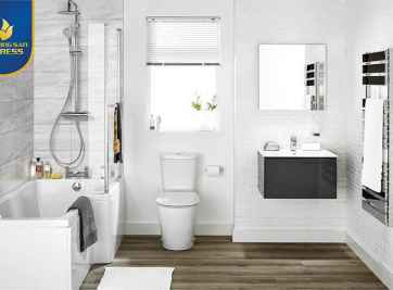 Cách bố trí nhà vệ sinh trong nhà ống đẹp và hợp phong thủy