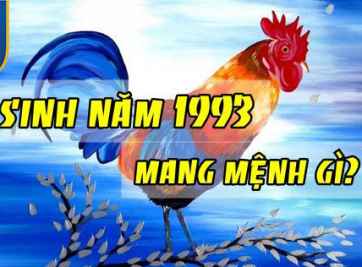 Những người sinh năm 1993 mệnh gì? 