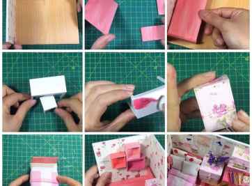 Mách bạn cách làm phòng ngủ cho búp bê độc đáo, đơn giản