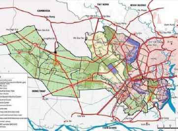 Khả năng phát triển BĐS và bản đồ QH huyện bến lức tới 2030