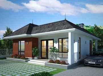 Thiết kế xây dựng mẫu biệt thự 1 tầng 3 phòng ngủ