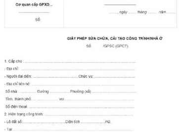 Góc hỏi: Tại sao cần phải làm đơn xin sửa chữa nhà?