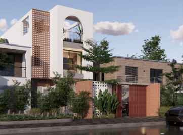 Thiết kế căn nhà 1 trệt 2 lầu đẹp hiện đại ngày nay