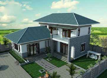 Tất tần tật thông tin cần biết về mẫu nhà 2 tầng chữ L 100m2 