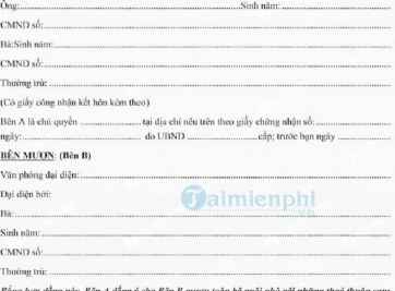 Các hợp đồng mượn nhà để làm văn phòng công ty