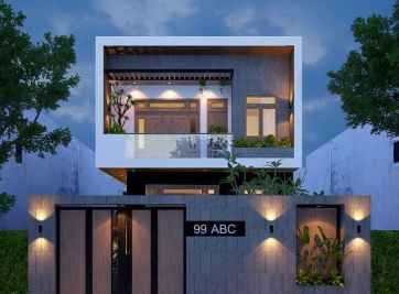 Chiêm ngưỡng những mẫu thiết kế nhà 2 tầng mặt tiền 7m