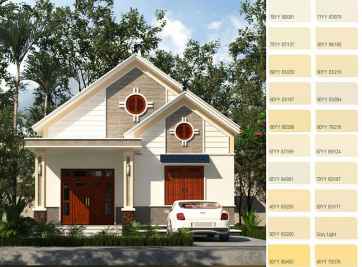 Cách phối màu sơn nhà cấp 4 đang được nhiều người yêu thích