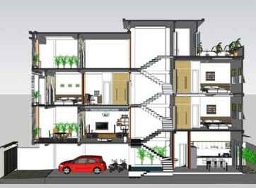 Tổng hợp những kiến thức cần biết về nhà lệch tầng 5x20