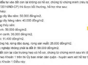 Tham khảo cách tính mức đền bù đất ruộng 2022